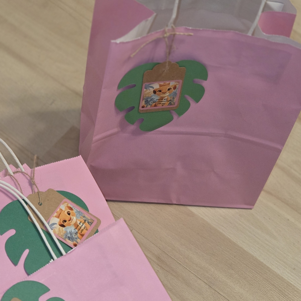 Pink and Green Party Gift Bags(variety Box)